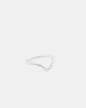 CA Jewellery Silver Midi Chevron Ring