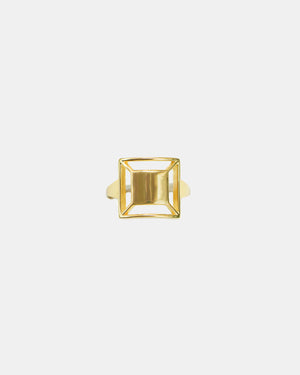 Deco Square Ring - Gold
