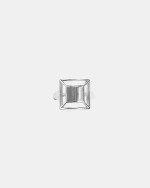Deco Square Ring - Silver