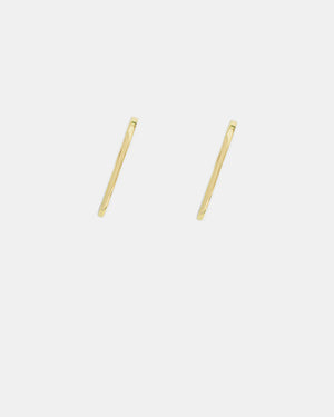 Linear Stud Earrings - Gold