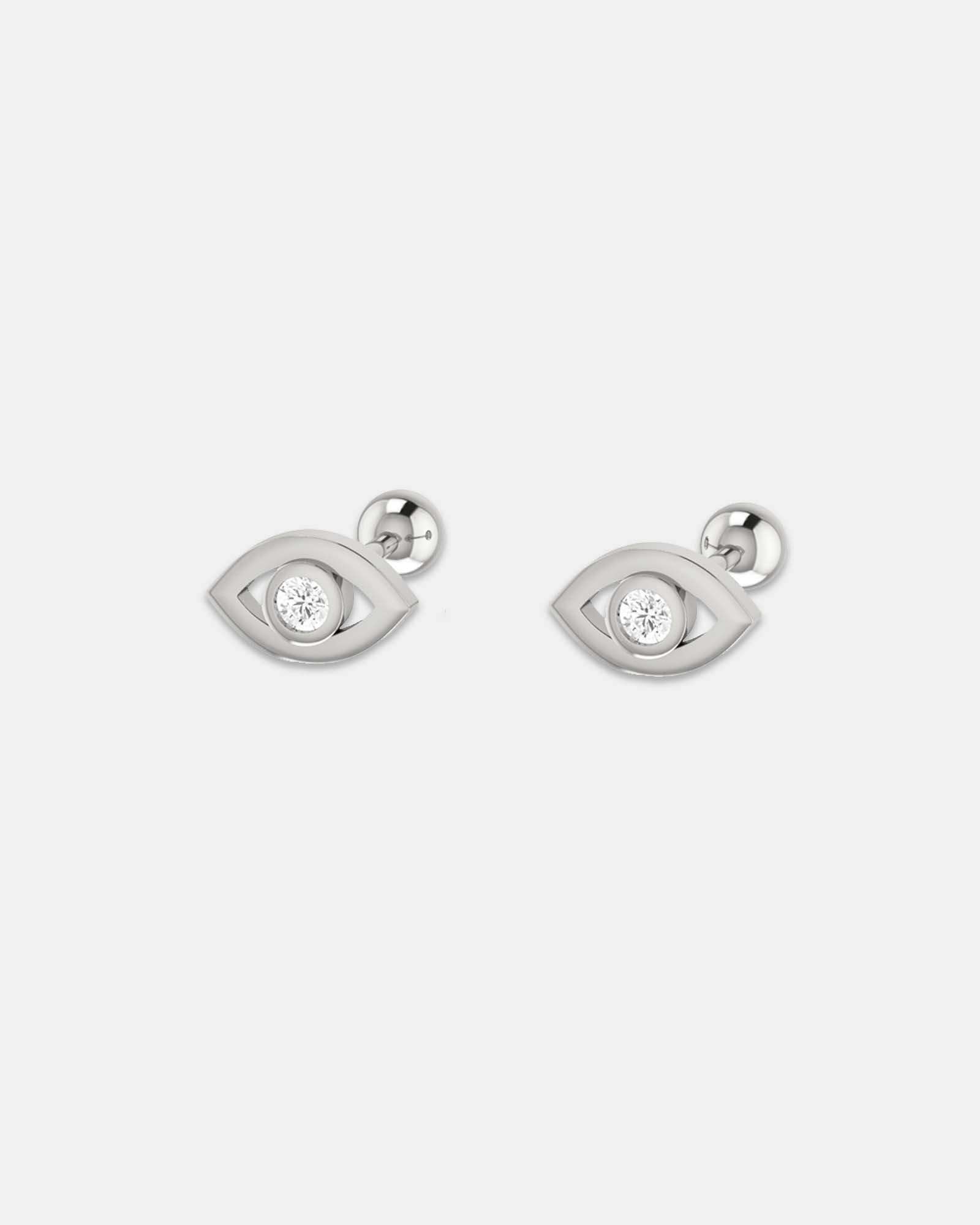 Duo Jewellery - Evil eye Hoop Earrings