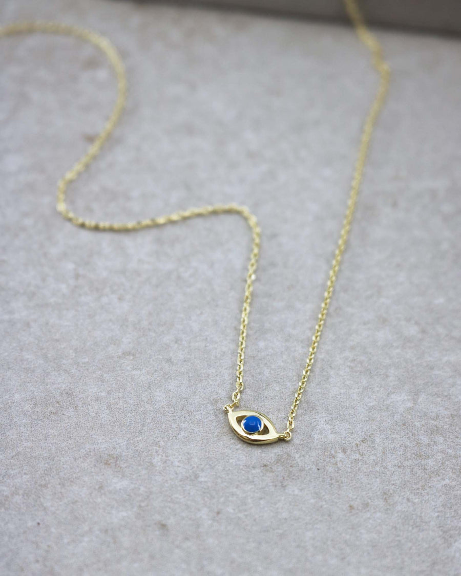 Evil Eye Necklace Gold/Blue