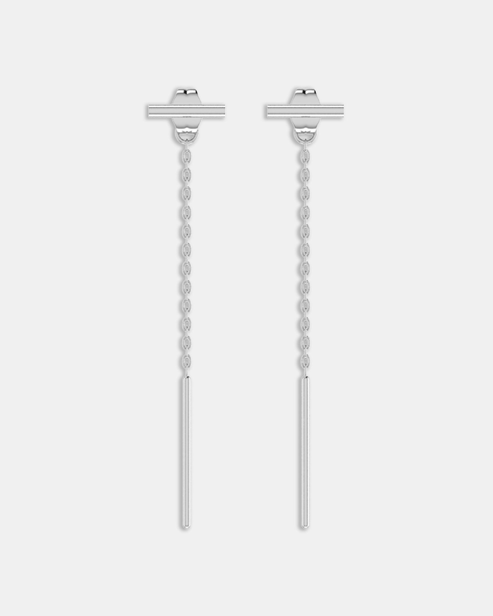 Drop & shop linear earrings